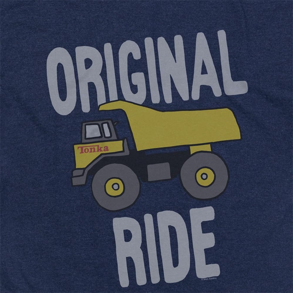 image:imagePopfunk Official Game Night Adult Unisex Classic RingSpun TShirt CollectionThe Dump Truck Navy Blue