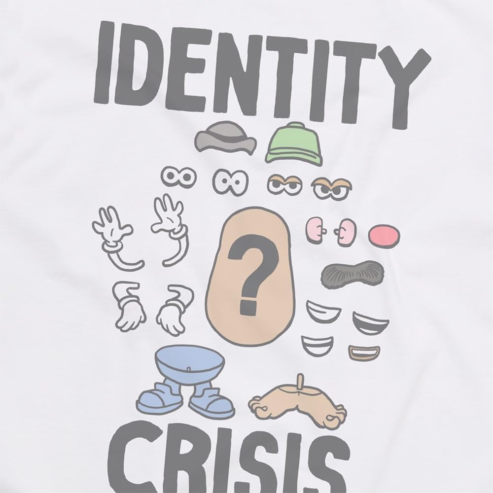 image:imagePopfunk Official Game Night Adult Unisex Classic RingSpun TShirt CollectionThe Idenity Crisis White