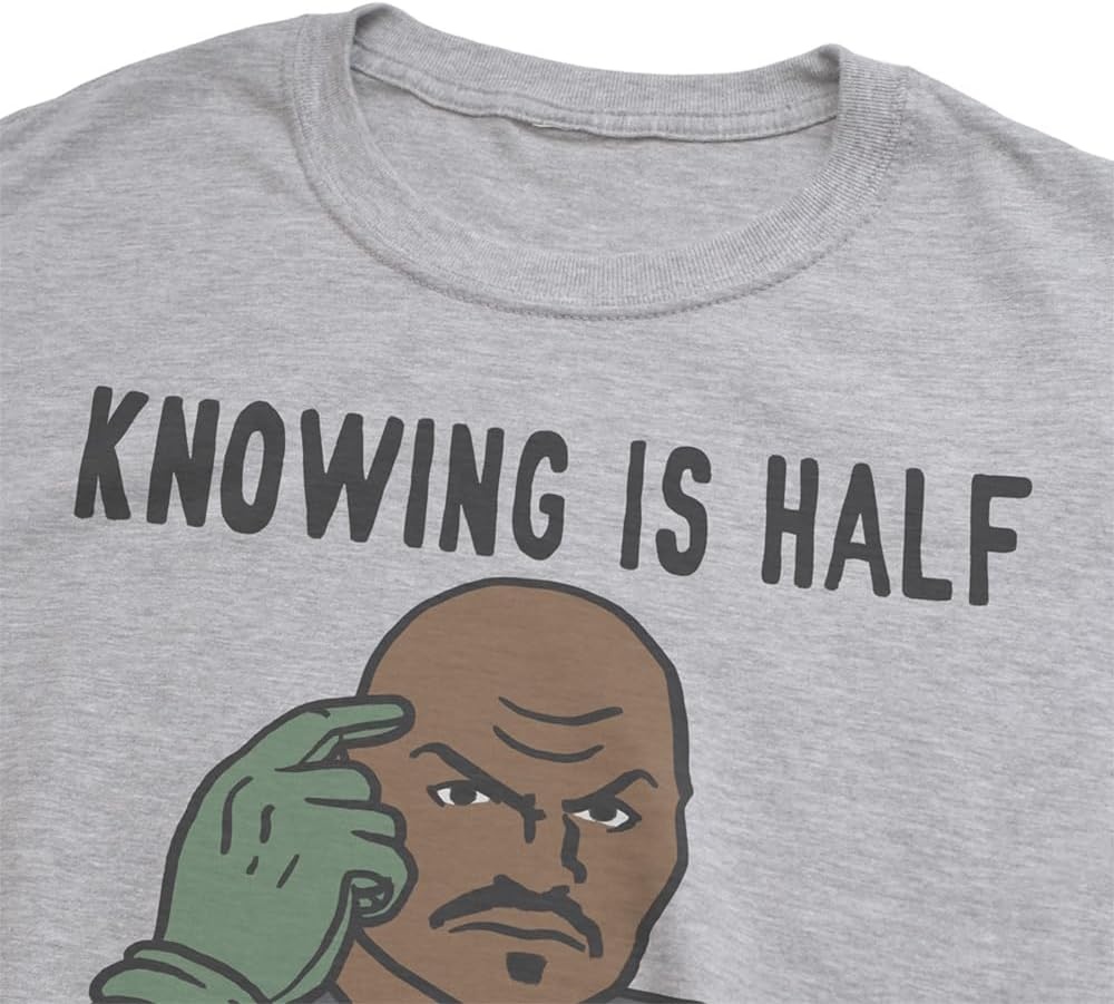 image:imagePopfunk Official Game Night Adult Unisex Classic RingSpun TShirt CollectionThe Og Action Figure Grey Heather