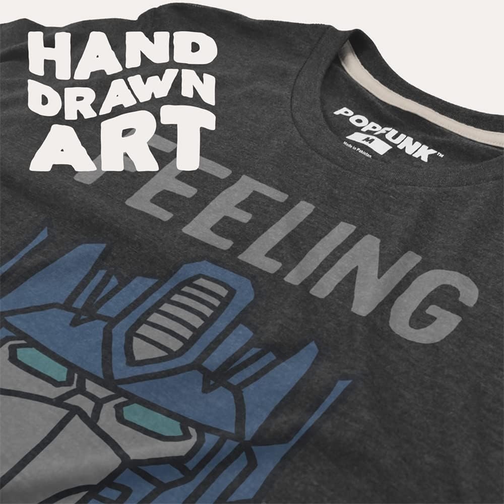 image:imagePopfunk Official Game Night Adult Unisex Classic RingSpun TShirt CollectionThe Optomistic Prime Dark Ash
