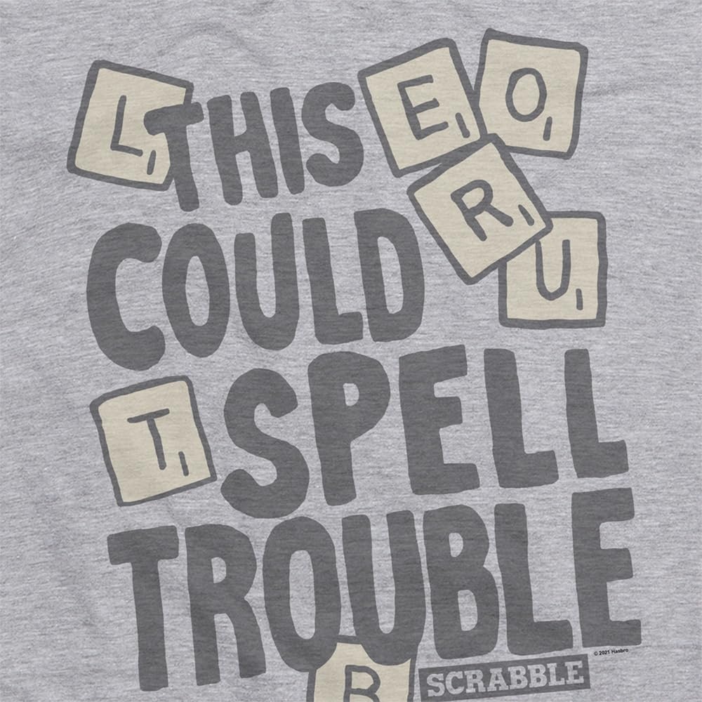 image:imagePopfunk Official Game Night Adult Unisex Classic RingSpun TShirt CollectionThe Spelling Bee Grey Heather