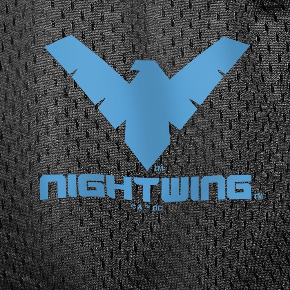 image:imagePopfunk Pop Culture Collection Mens Lined Mesh ShortsBatman Nightwing Logo