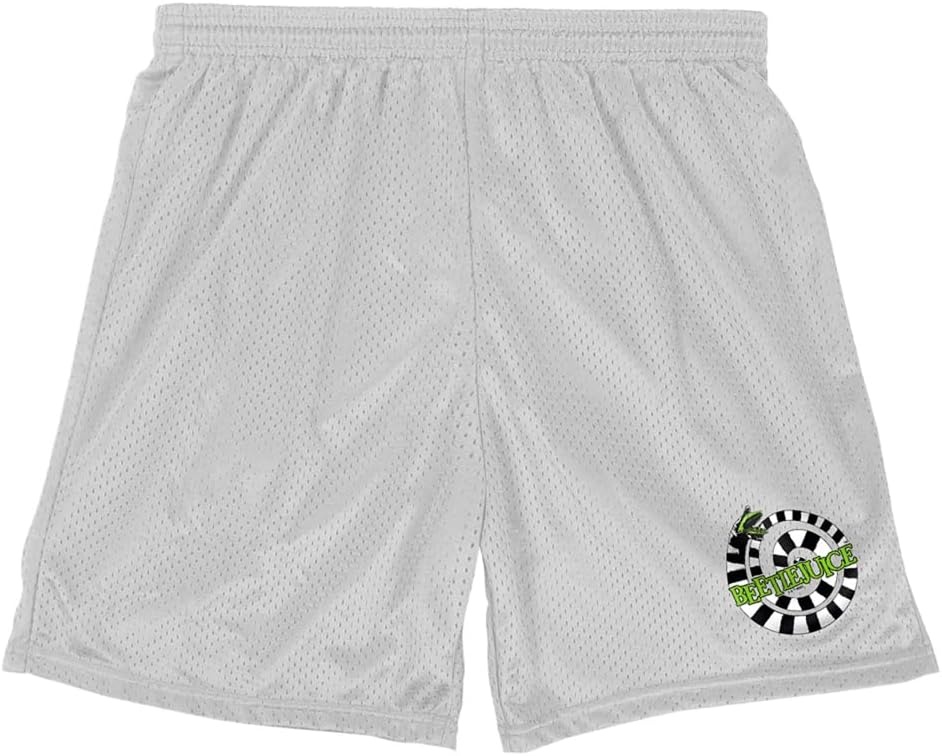 image:imagePopfunk Pop Culture Collection Mens Lined Mesh ShortsBeetlejuice Sandworm Logo
