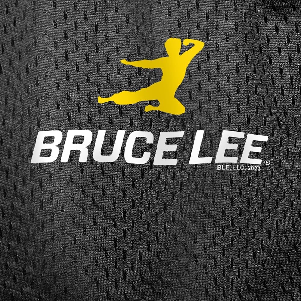 image:imagePopfunk Pop Culture Collection Mens Lined Mesh ShortsBruce Lee Flying Man Logo