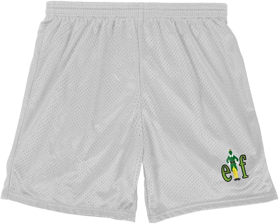 image:imagePopfunk Pop Culture Collection Mens Lined Mesh ShortsElf Movie Logo