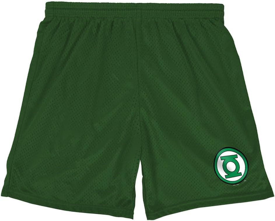 image:imagePopfunk Pop Culture Collection Mens Lined Mesh ShortsGreen Lantern Core Logo