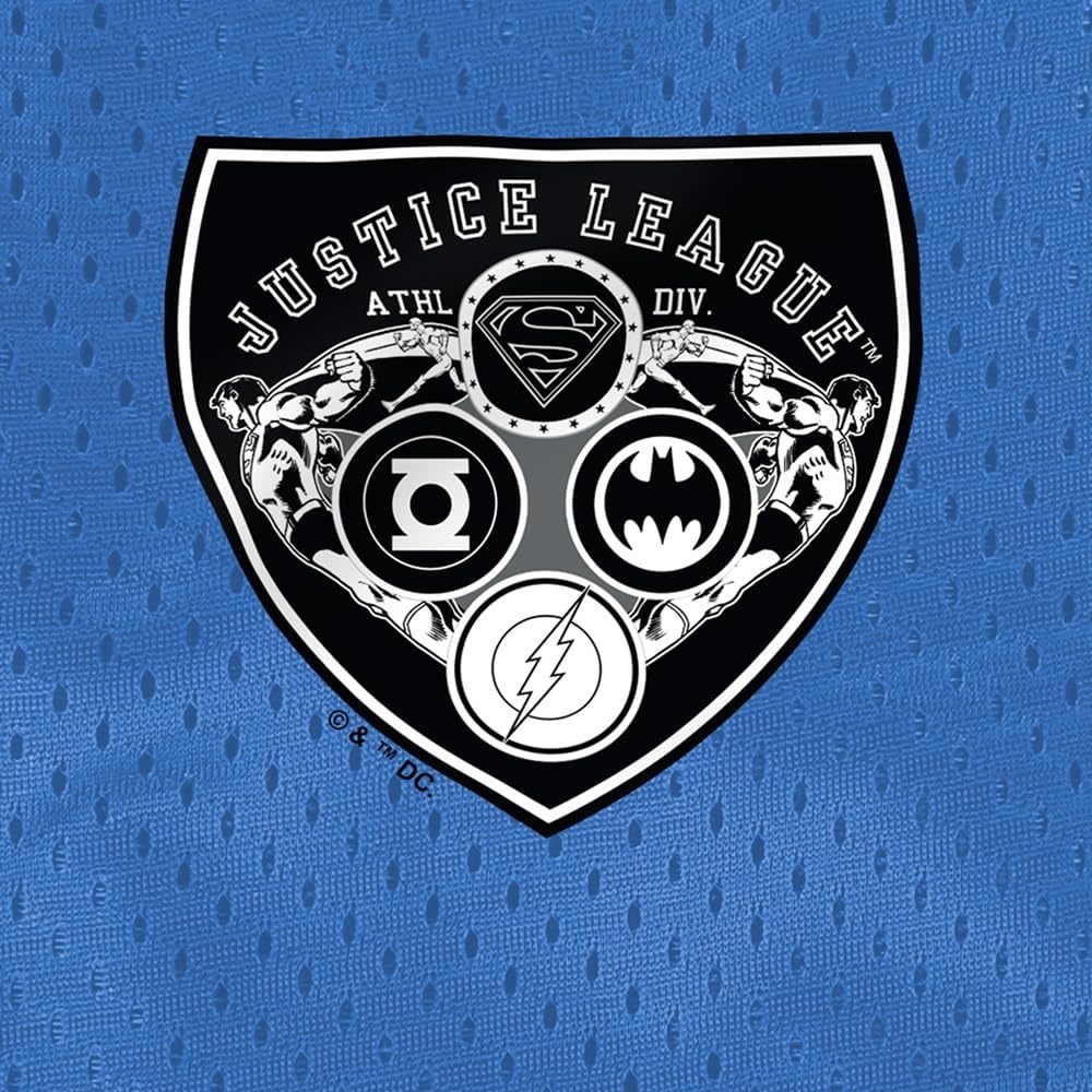 image:imagePopfunk Pop Culture Collection Mens Lined Mesh ShortsJustice League Athletic Shield Logo