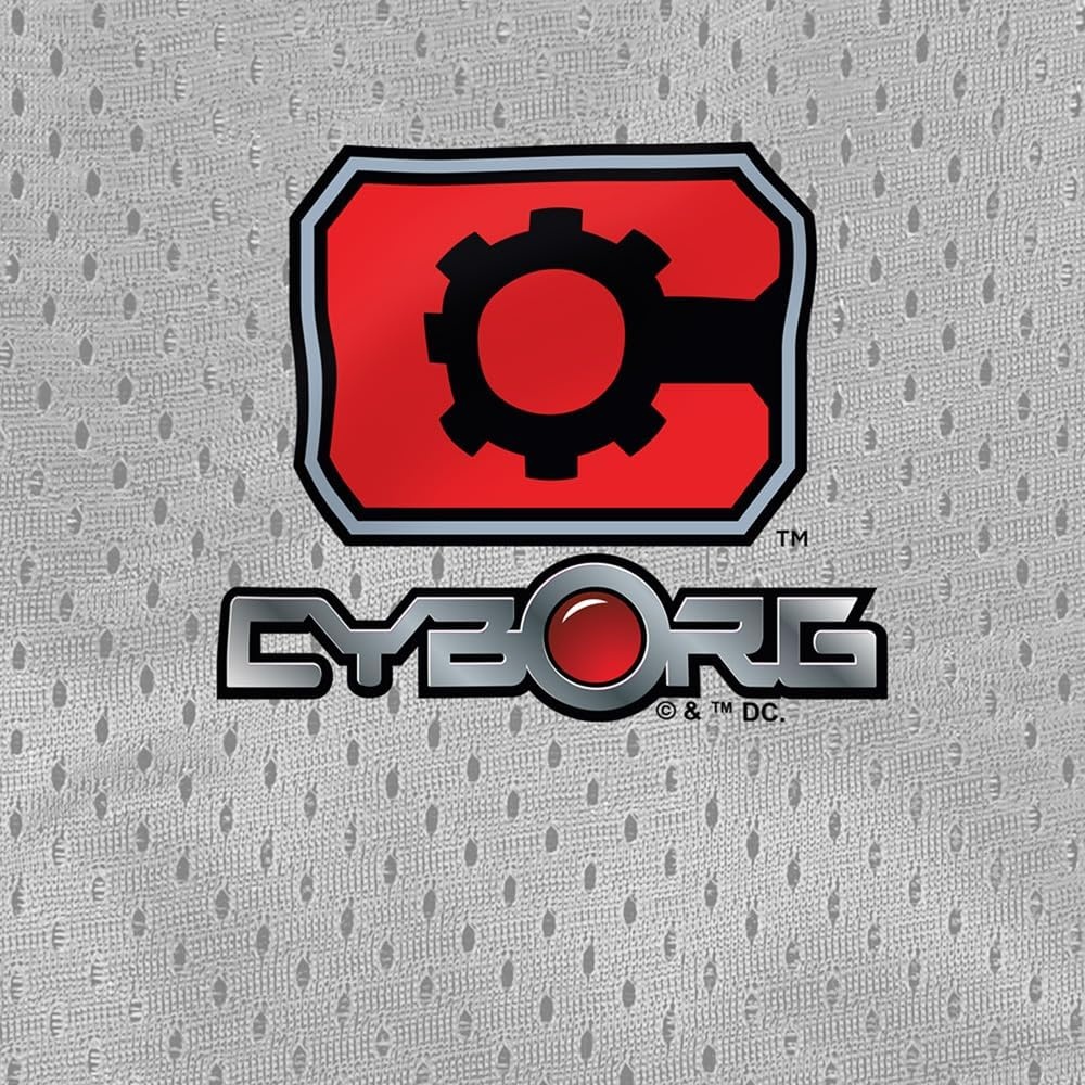 image:imagePopfunk Pop Culture Collection Mens Lined Mesh ShortsJustice League Cyborg Logo