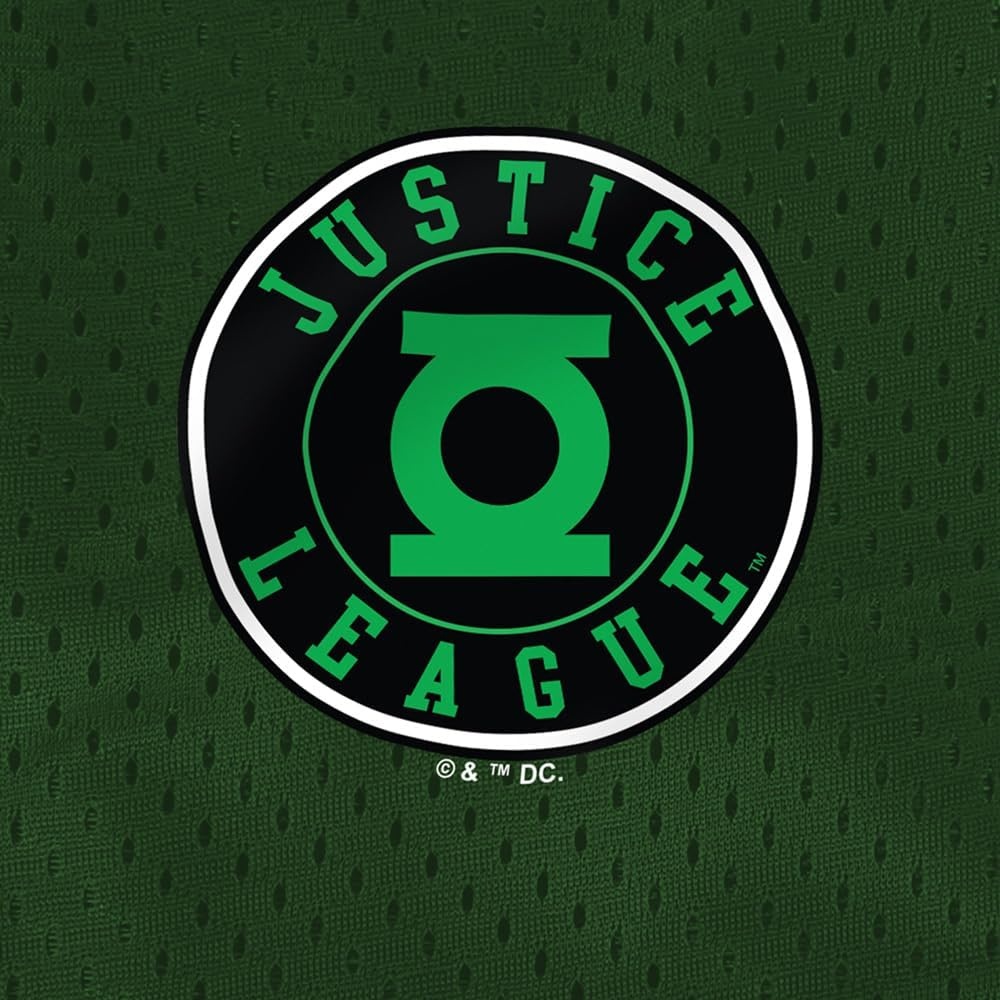 image:imagePopfunk Pop Culture Collection Mens Lined Mesh ShortsJustice League Green Lantern Athletic Logo