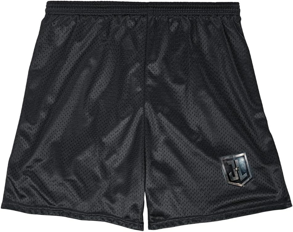 image:imagePopfunk Pop Culture Collection Mens Lined Mesh ShortsJustice League Movie Logo