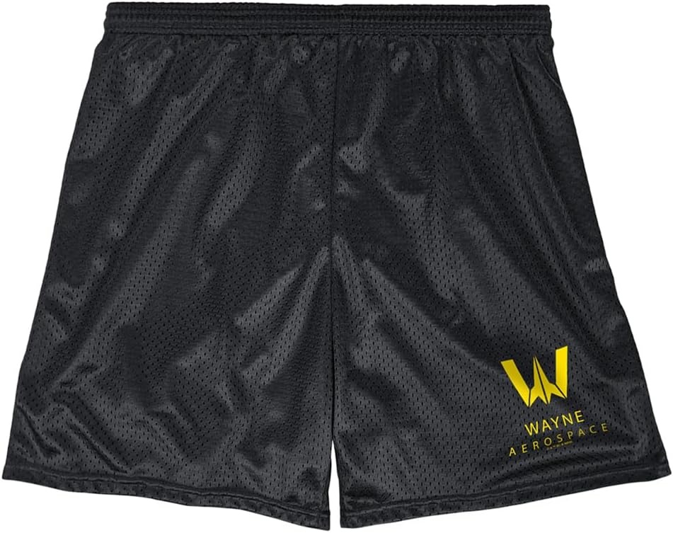 image:imagePopfunk Pop Culture Collection Mens Lined Mesh ShortsJustice League Movie Wayne Aerospace