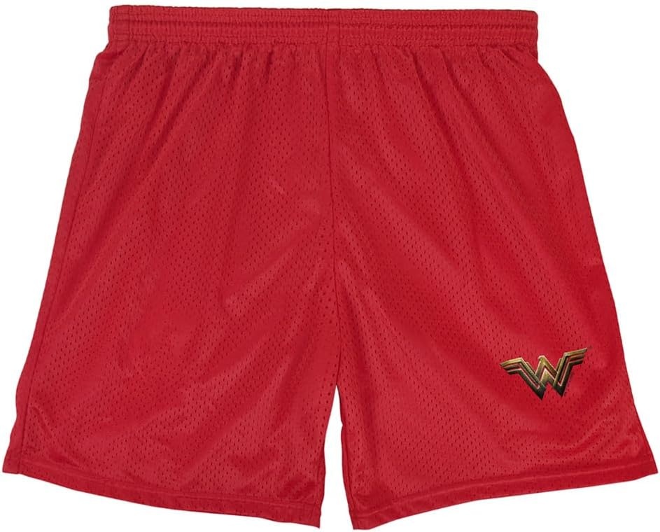 image:imagePopfunk Pop Culture Collection Mens Lined Mesh ShortsJustice League Movie Wonder Woman Logo