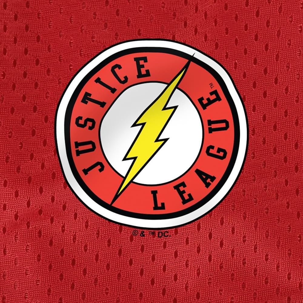 image:imagePopfunk Pop Culture Collection Mens Lined Mesh ShortsJustice League the Flash Athletic Logo
