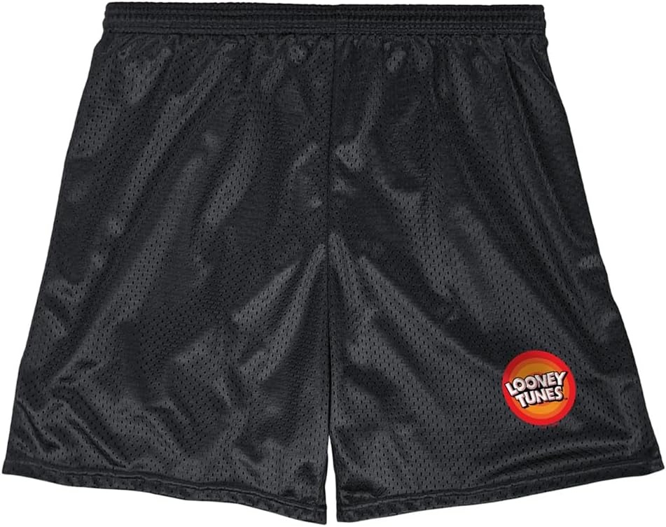image:imagePopfunk Pop Culture Collection Mens Lined Mesh ShortsLooney Tunes Circle Logo