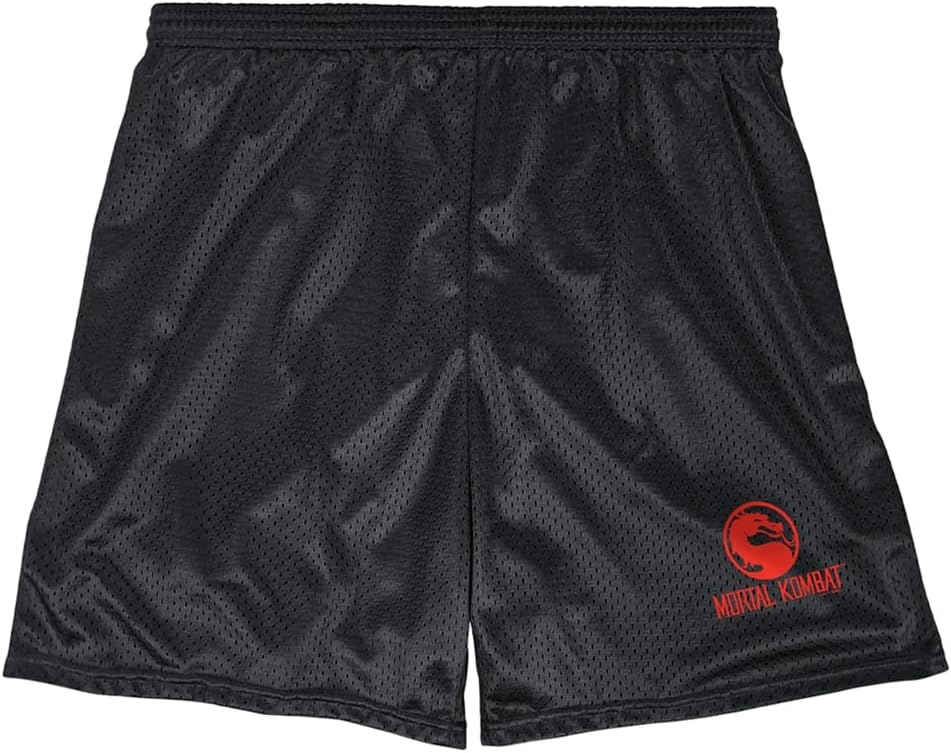 image:imagePopfunk Pop Culture Collection Mens Lined Mesh ShortsMortal Kombat Dragon Logo