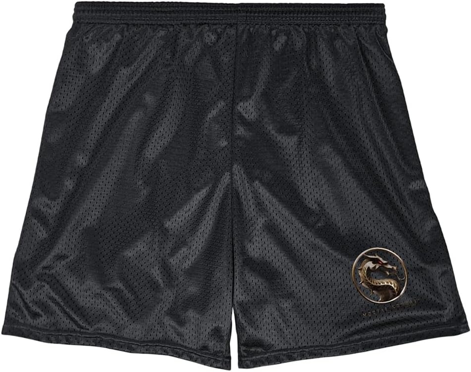 image:imagePopfunk Pop Culture Collection Mens Lined Mesh ShortsMortal Kombat Movie Logo