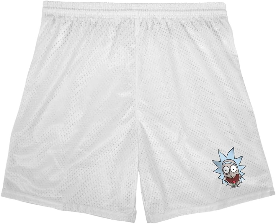 image:imagePopfunk Pop Culture Collection Mens Lined Mesh ShortsRick and Morty Rick Headshot
