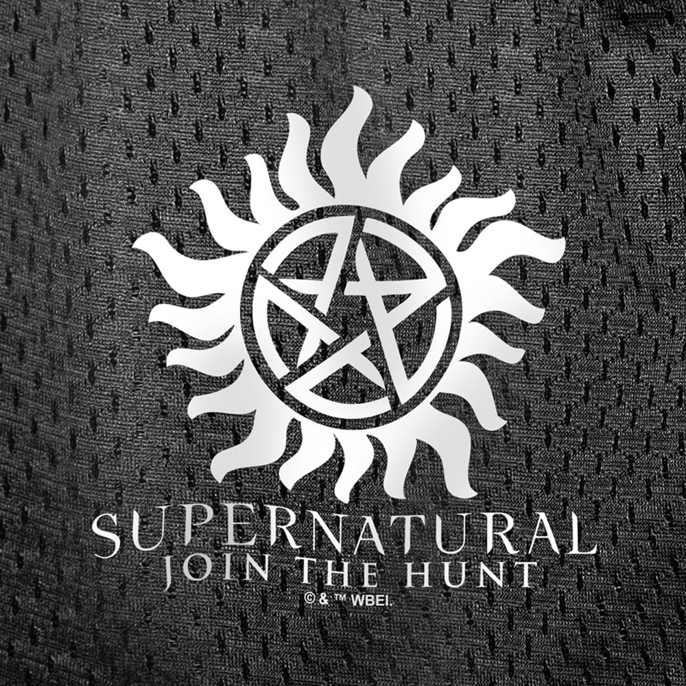 image:imagePopfunk Pop Culture Collection Mens Lined Mesh ShortsSupernatural Anti Possession Symbol