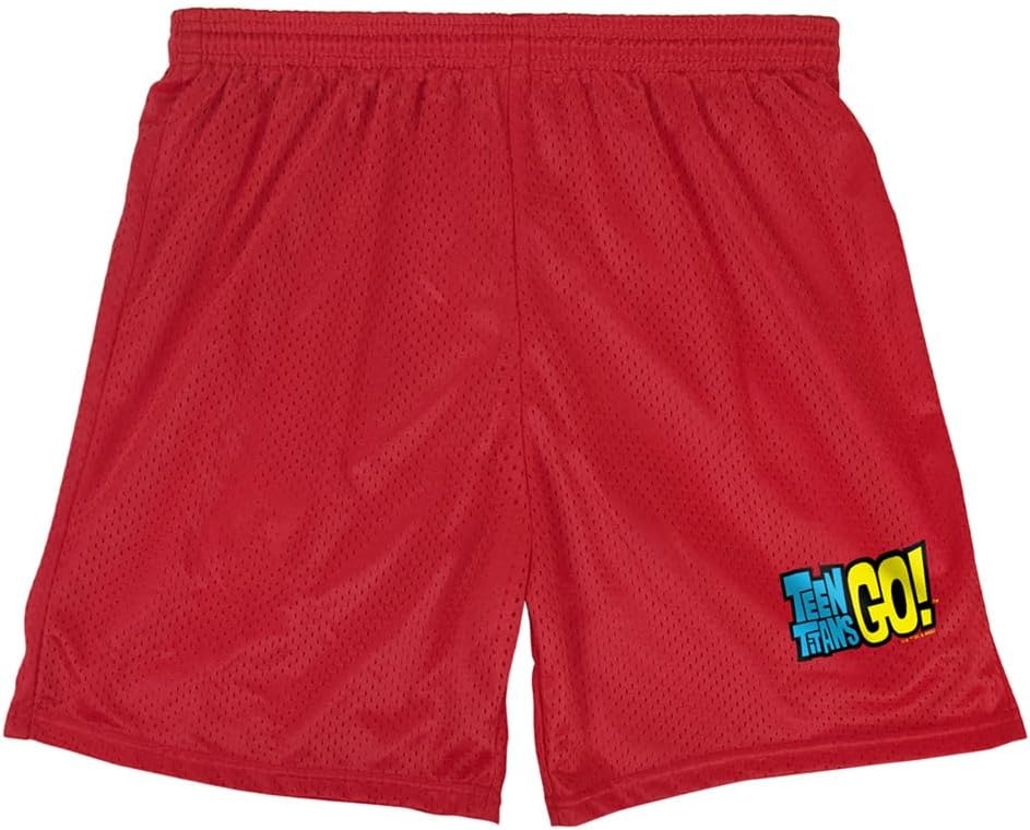 image:imagePopfunk Pop Culture Collection Mens Lined Mesh ShortsTeen Titans Go Logo