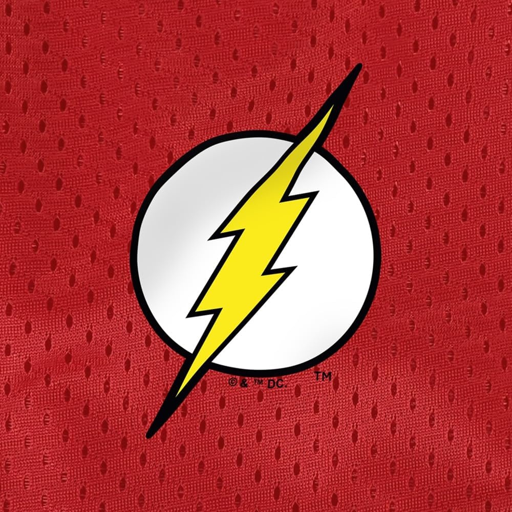 image:imagePopfunk Pop Culture Collection Mens Lined Mesh ShortsThe Flash Lightning Bolt Logo