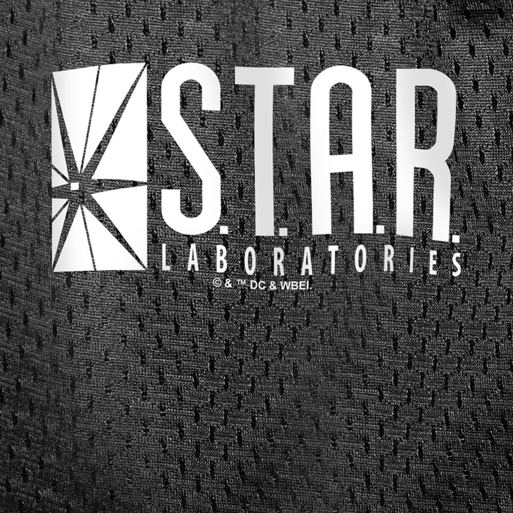 image:imagePopfunk Pop Culture Collection Mens Lined Mesh ShortsThe Flash Tv Series Star Labs Logo