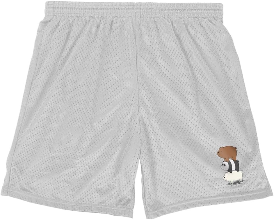 image:imagePopfunk Pop Culture Collection Mens Lined Mesh ShortsWe Bare Bears Bear Stack