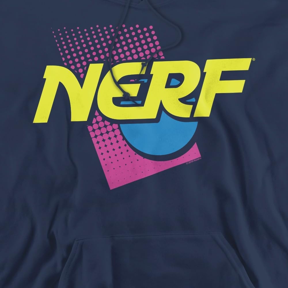 image:imageTrevco Nerf 90S Logo Unisex Adult PullOver HoodieNavy