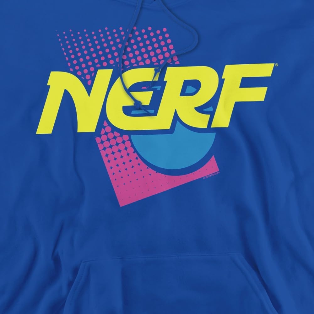 image:imageTrevco Nerf 90S Logo Unisex Adult PullOver HoodieRoyal