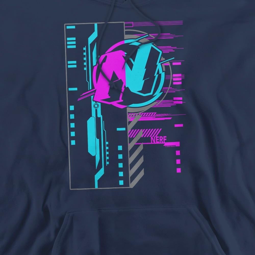image:imageTrevco Nerf Cyber Unisex Adult PullOver HoodieNavy