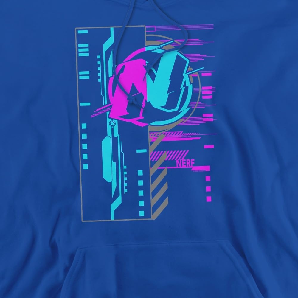 image:imageTrevco Nerf Cyber Unisex Adult PullOver HoodieRoyal
