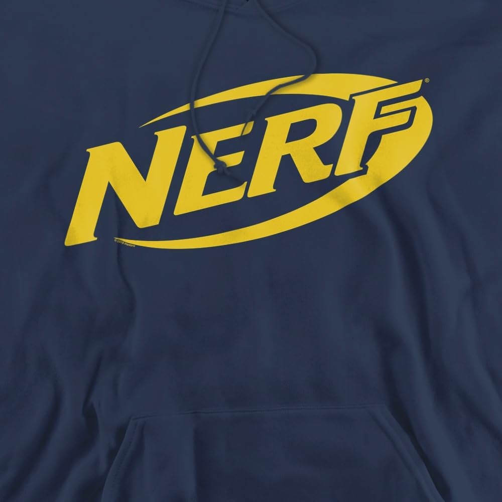 image:imageTrevco Nerf Logo Unisex Adult PullOver HoodieNavy