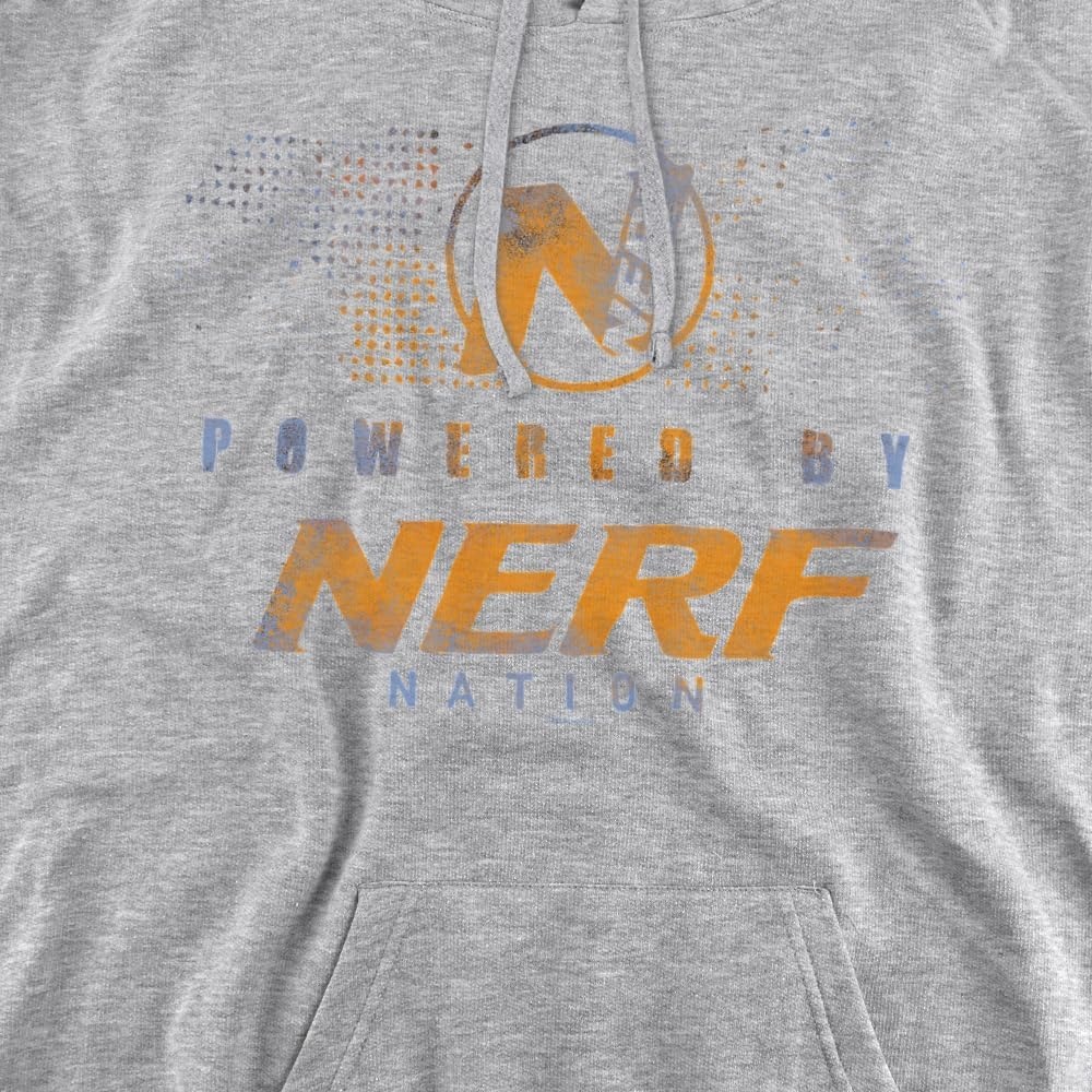 image:imageTrevco Nerf Powered By Nerf Nation Unisex Adult PullOver HoodieAthletic Heather