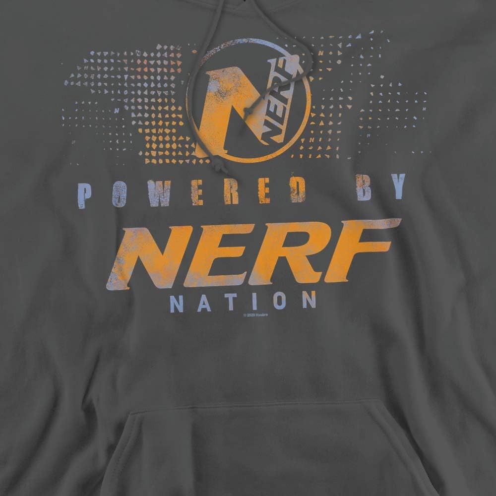 image:imageTrevco Nerf Powered By Nerf Nation Unisex Adult PullOver HoodieCharcoal