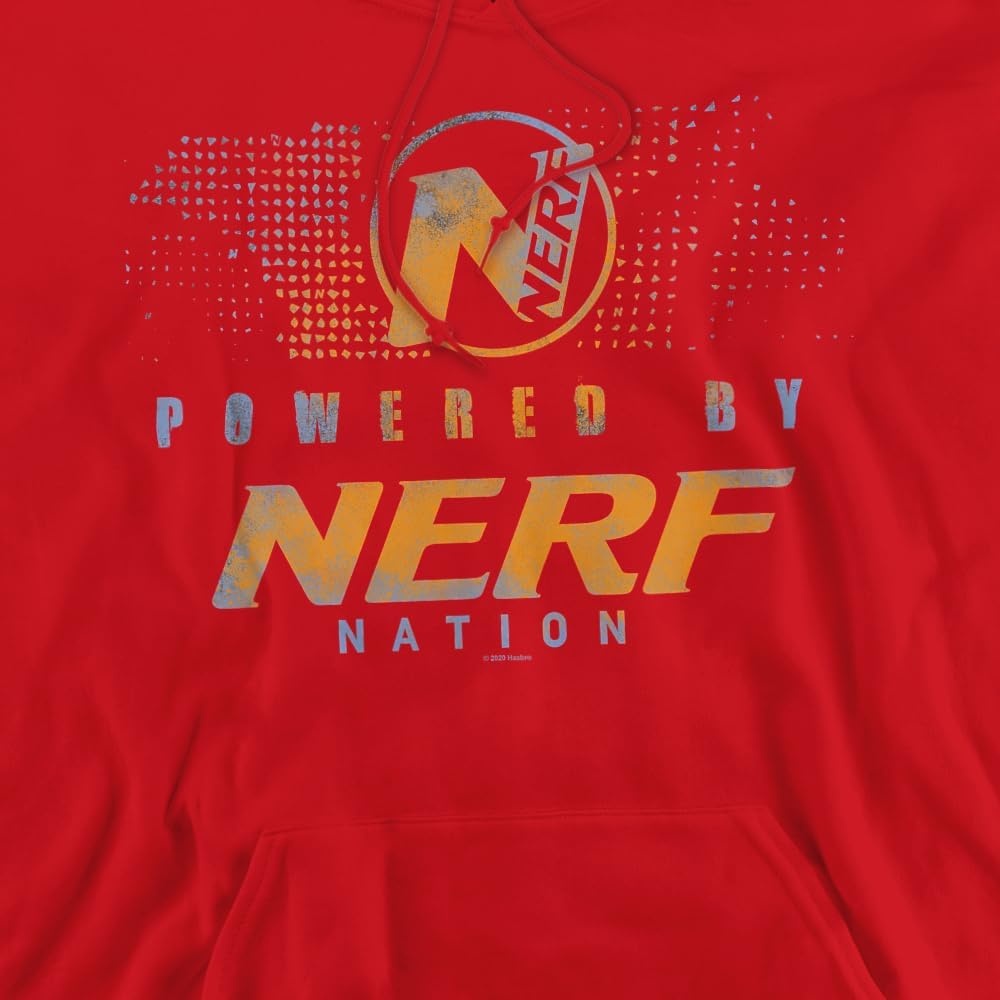image:imageTrevco Nerf Powered By Nerf Nation Unisex Adult PullOver HoodieRed