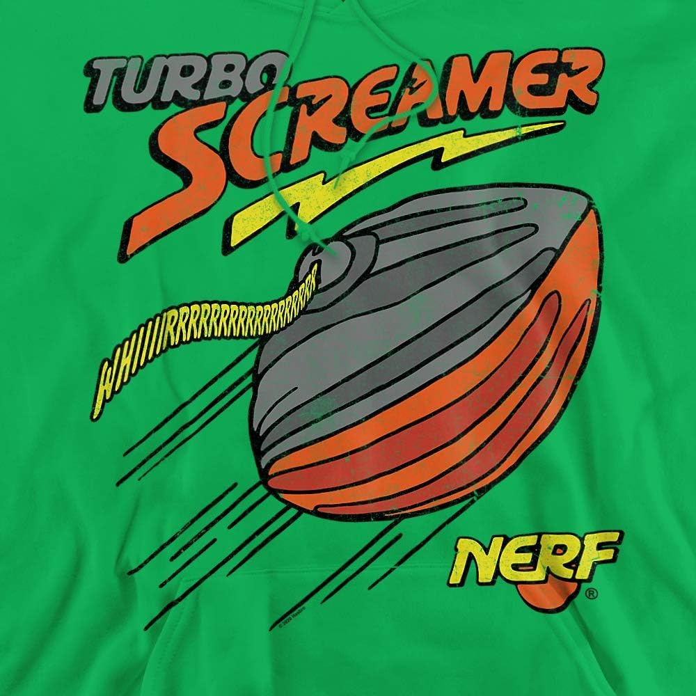 image:imageTrevco Nerf Turbo Screamer Unisex Adult PullOver HoodieKelly Green