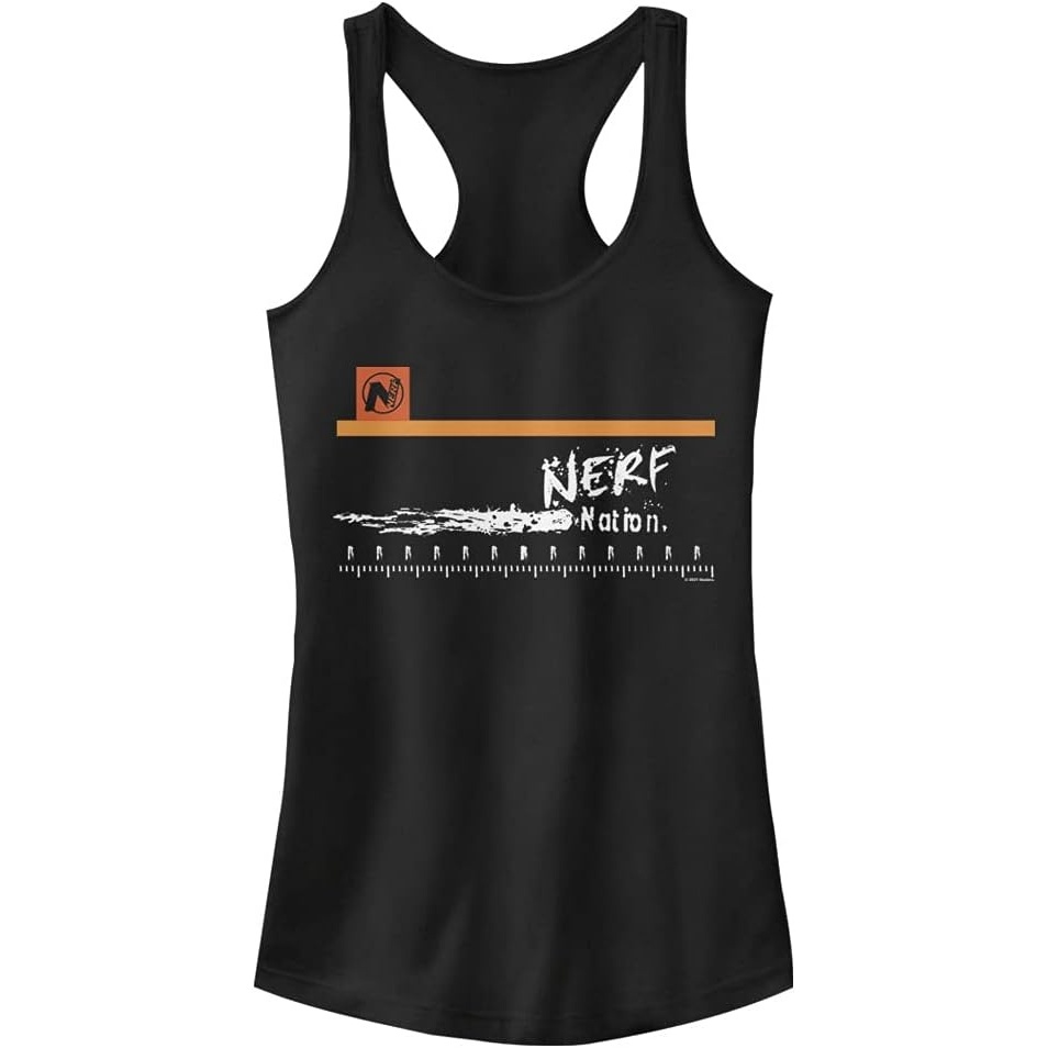 image:imageHasbro Mens Nerf Nerf Nation Tag Slim Fit Scoop Hem Racerback TankBlack