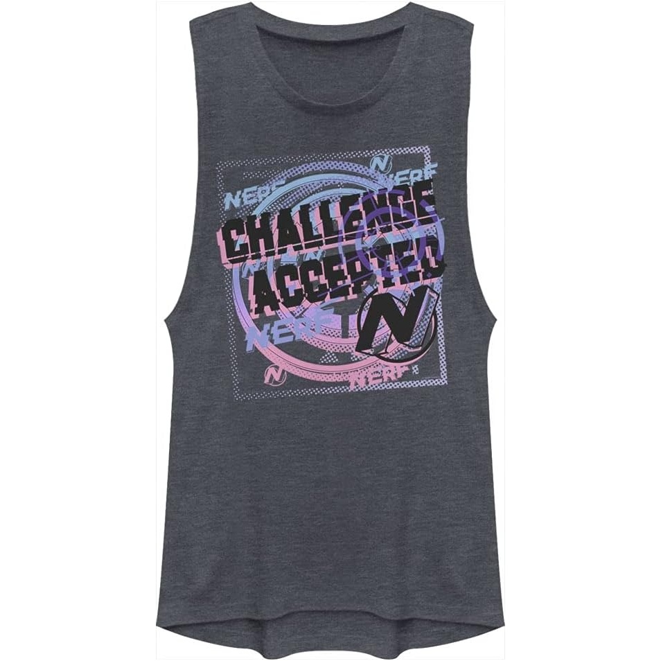 image:imageHasbro Womens Nerf Challenge Accepted Festival MuscleDenim Blue Heather
