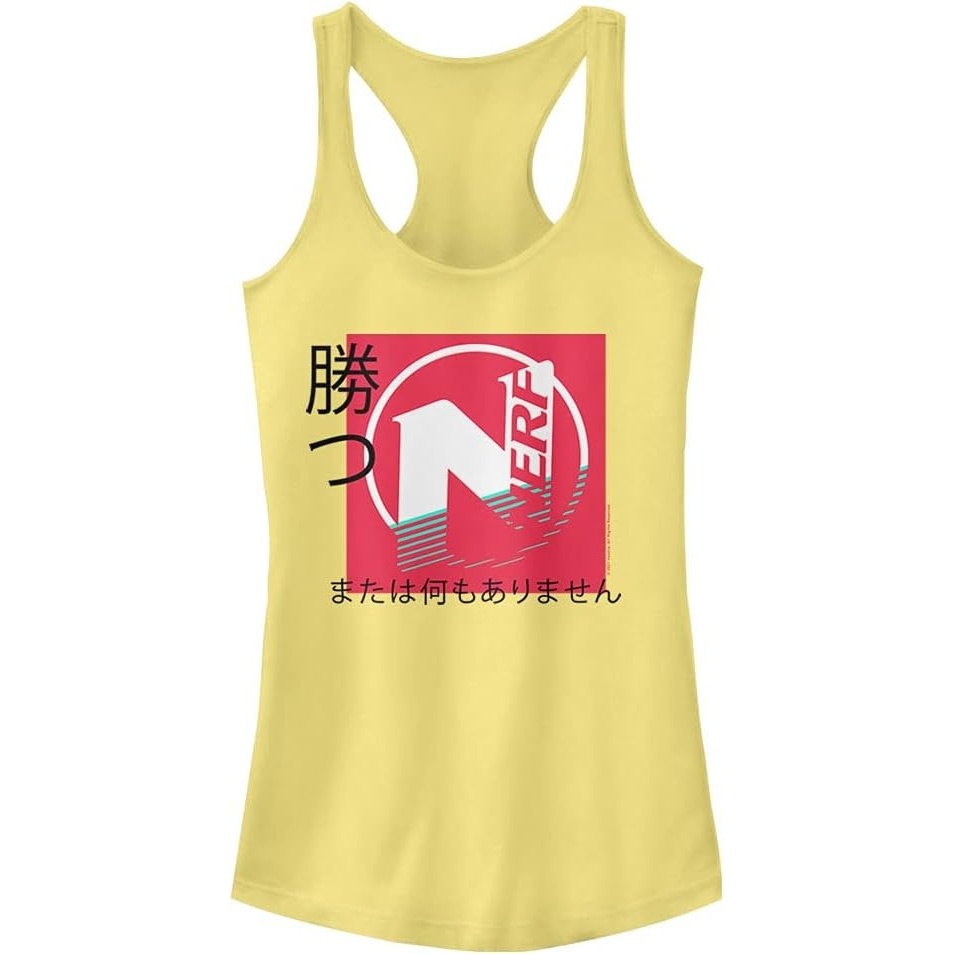 image:imageHasbro Womens Nerf Kanji Nerf Slim Fit Scoop Hem Racerback TankBanana