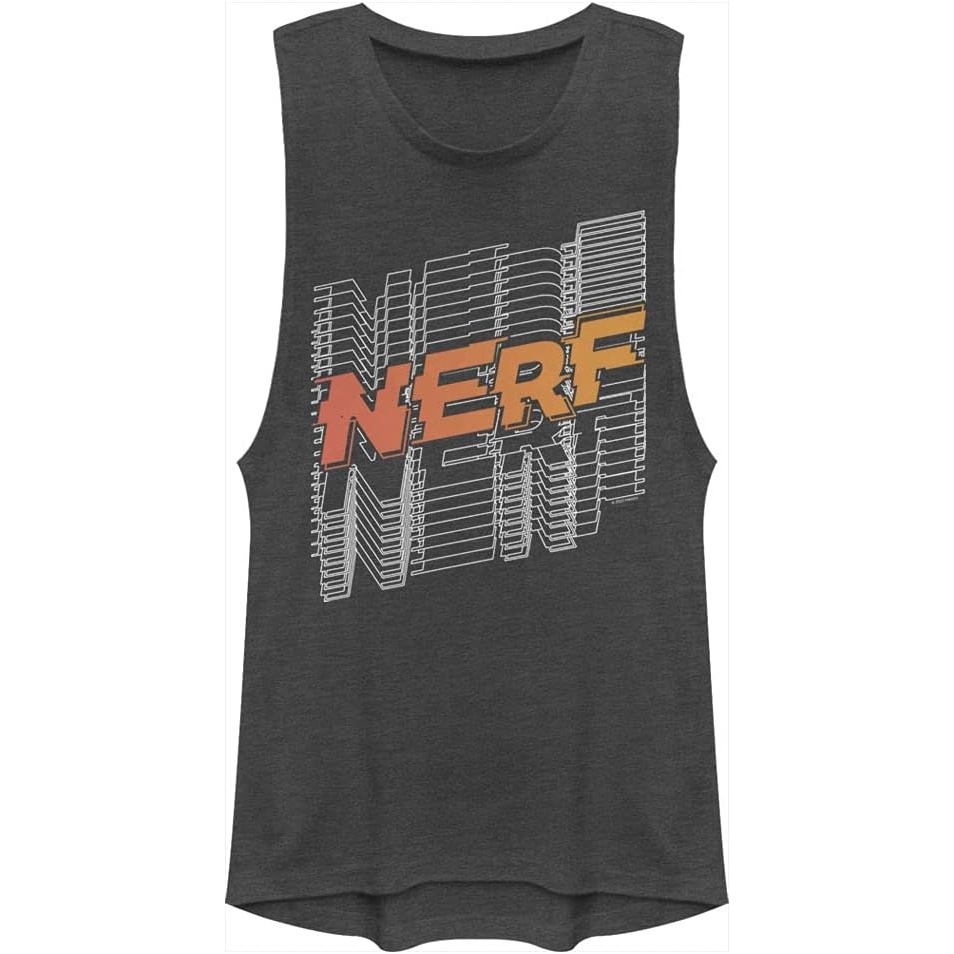 image:imageHasbro Womens Nerf Stacked RepeatingCharcoal