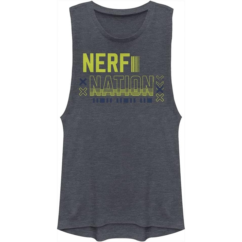 image:imageHasbro Womens Nerf Super Nerfy Festival MuscleDenim Blue Heather