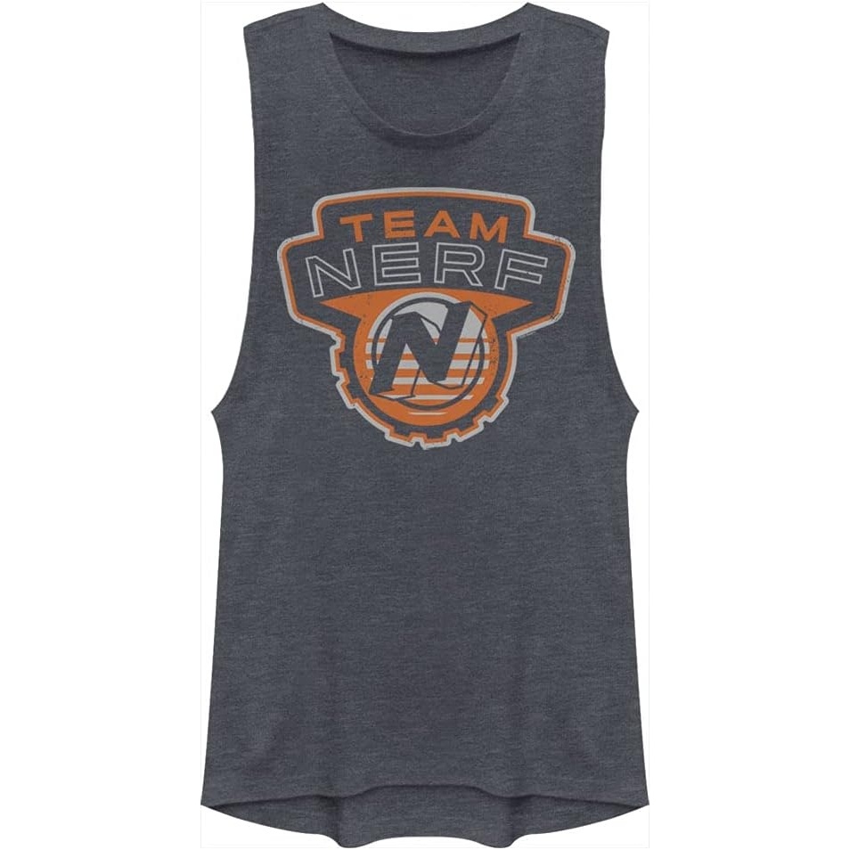 image:imageHasbro Womens Nerf Team Nerf Badge Festival MuscleDenim Blue Heather