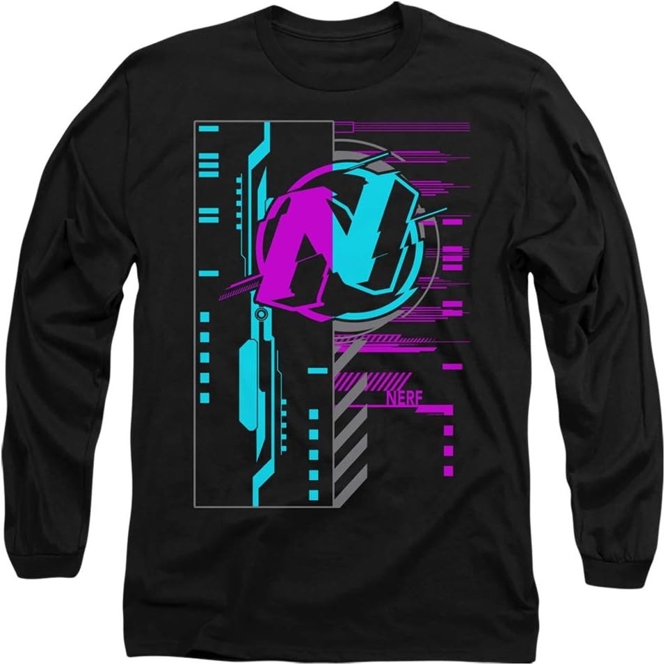 image:imageNerf Cyber Unisex Adult LongSleeve T Shirt for Men and WomenBlack