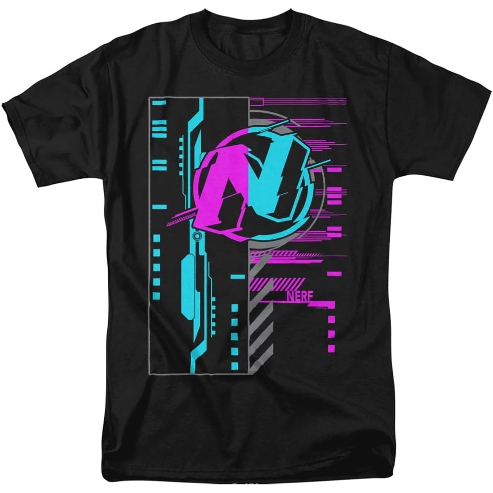 image:imageNerf Cyber Unisex Adult T Shirt for Men and WomenBlack