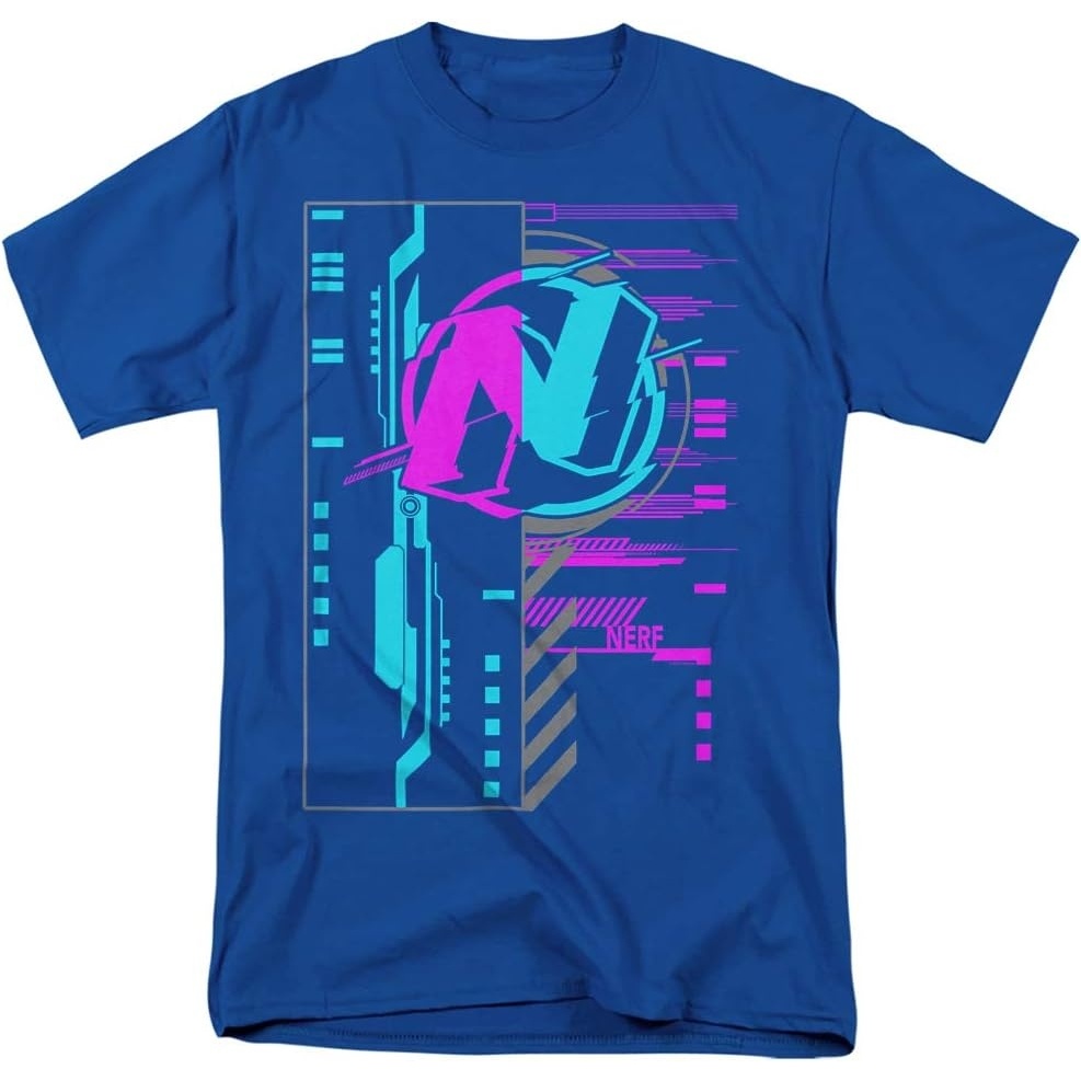 image:imageNerf Cyber Unisex Adult T Shirt for Men and WomenRoyal