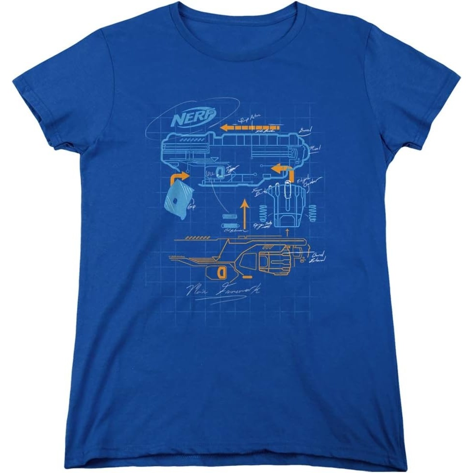 image:imageNerf Deconstructed Nerf Gun Womens T ShirtRoyal