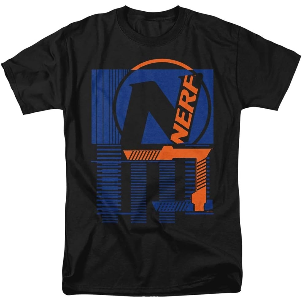 image:imageNerf Grid Unisex Adult T Shirt for Men and WomenBlack