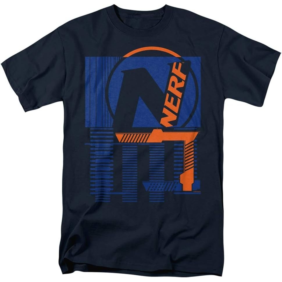 image:imageNerf Grid Unisex Adult T Shirt for Men and WomenNavy