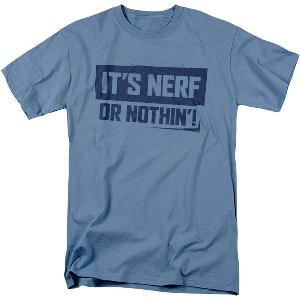 image:imageNerf Nerf Or Nothing Unisex Adult T Shirt for Men and WomenCarolina Blue