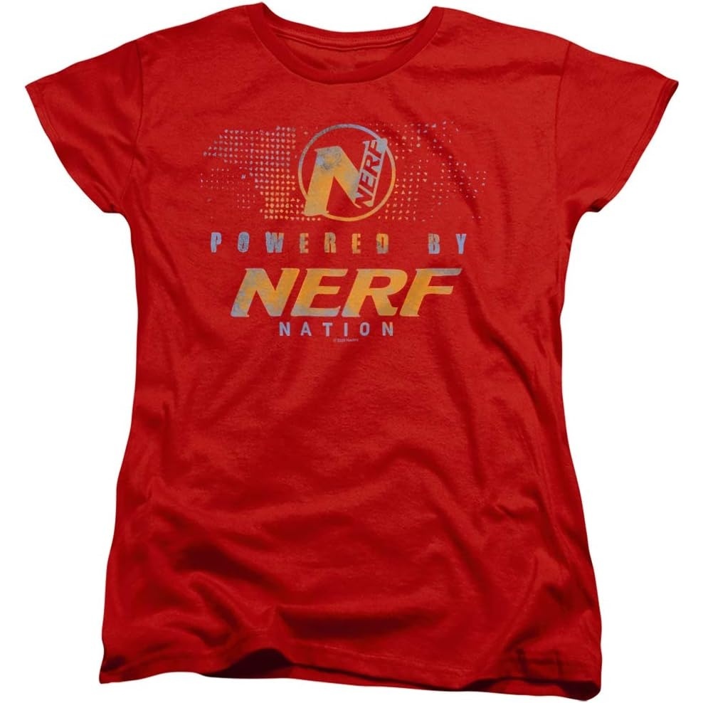 image:imageNerf Powered By Nerf Nation Womens T ShirtRed