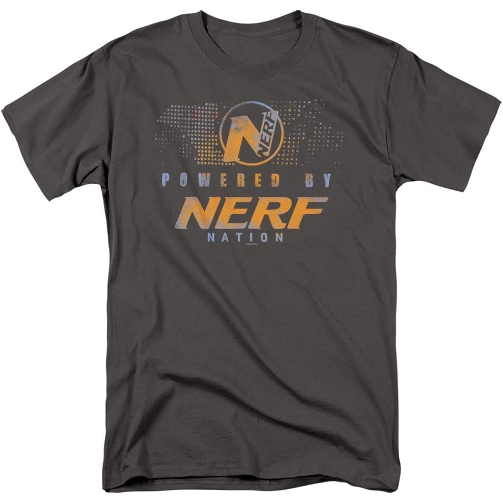 image:imageNerf Powered by Nerf Nation Unisex Adult T Shirt for Men and WomenCharcoal